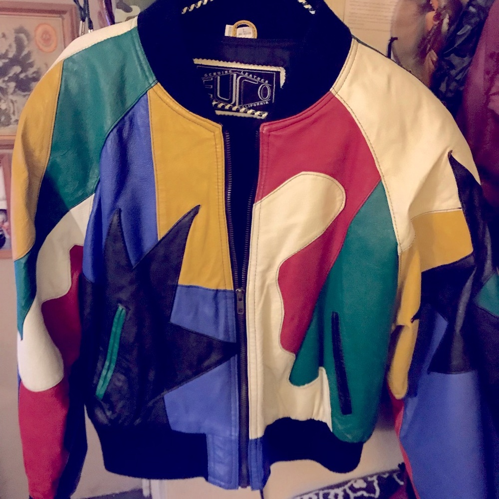 Retro leather jacket